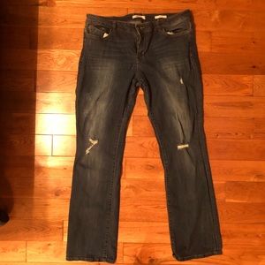 Wild Blue distressed bootcut jeans size 13